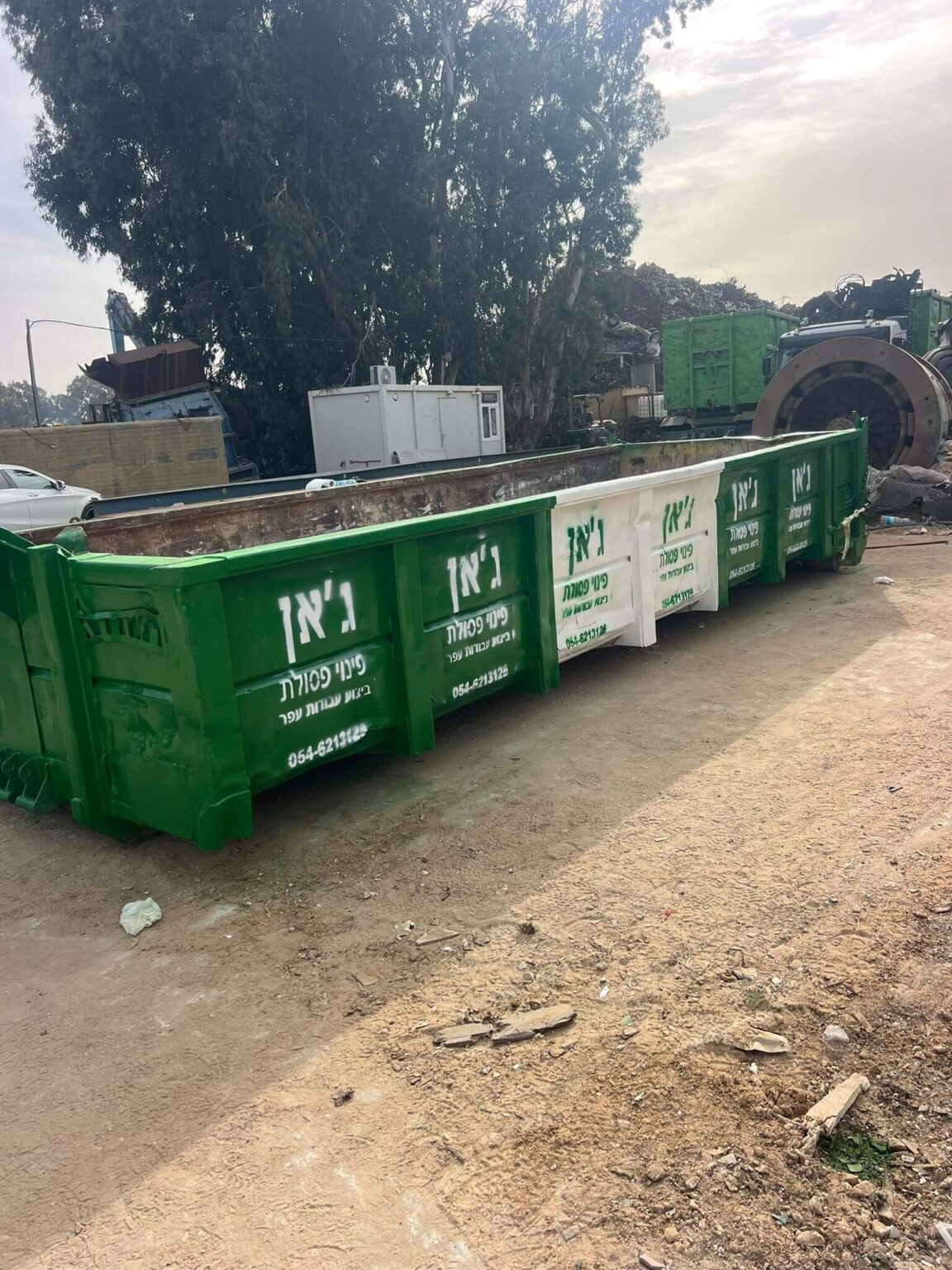 פינוי מכולות פסולת בניין