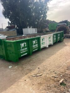 פינוי מכולות פסולת בניין